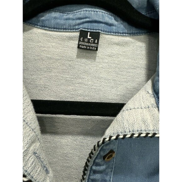 Picture Organic Clothing Company Super Soft Denim Cotton Shirt Jacket Size L - Picture 9 of 9